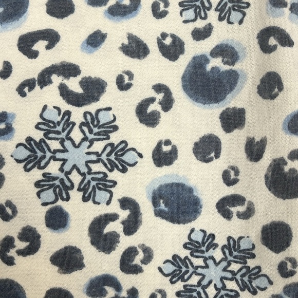 Rockin Around Snowflake Animal Print Loungewear Jogger PJ Track Sweat Pants NWOT - Picture 4 of 11